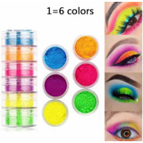 Torre De 6 Pigmentos Fluor Para Maquillaje Y Manicure