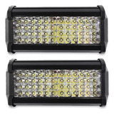 Par Dually Faros 48 Led Luz Fija Y Estrobo Blanca Auxiliar