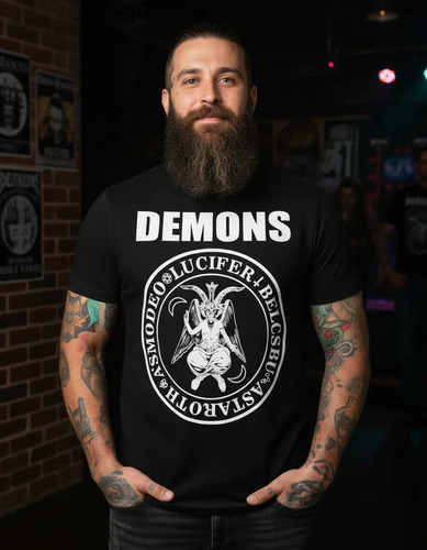 Playera Baphomet Demonios