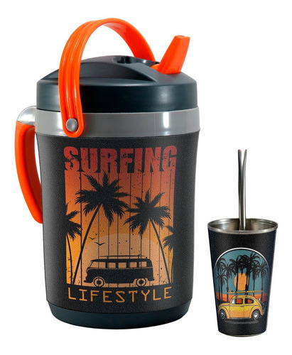 Set Terere Termo Vaso Bombilla, Surfing