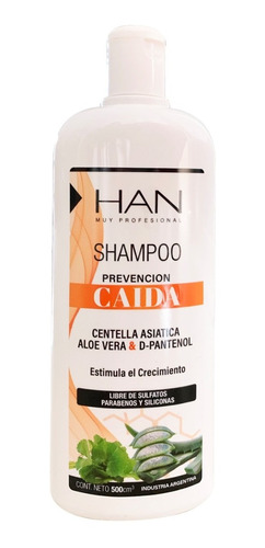 Shampoo Para Cabello Uso De Profesionales Han 500ml