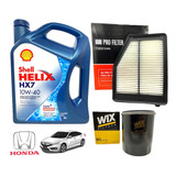 Kit Service Aceite Shell 10w40 + Filtros Honda Civic 1.8 16v