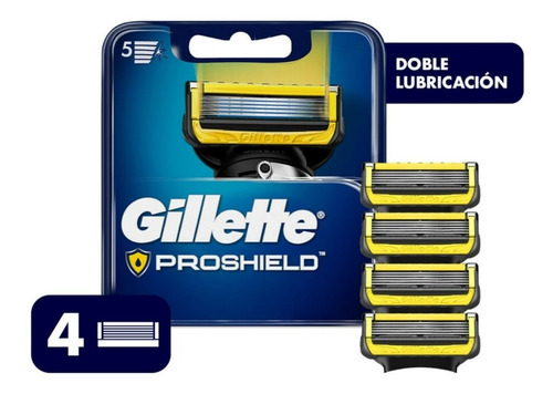 4 Repuestos Para Maquina Afeitar Gillette Fusion5 Proshield