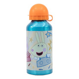 Botella Agua De Aluminio 400ml Peppa Pig Licencia Original