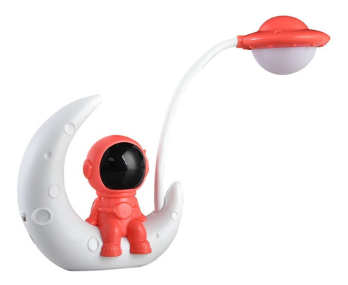 Lampara Velador De Noche Luz Led Astronauta Luna Usb