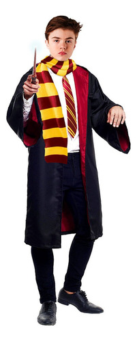 Disfraz De Harry Potter Unisex Incluye Capa, Varita Y Gafas 