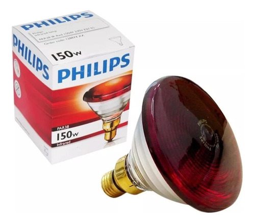 Lâmpadas Infra Vermelho 150w 220v Philips Infraphil C/10und