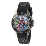 Reloj Avg3508 De Marvel The Avengers Para Niños Con Banda De