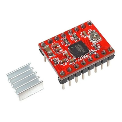 Tecneu Driver Motor A Pasos A4988 Disipador Con Adhesivo 3m Arduino | MercadoLibre