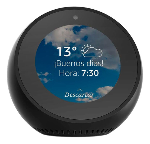 Amazon Echo Spot, Pantalla 6.35mm, Compatible Alexa. Negro