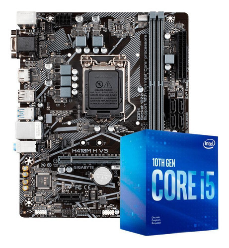 Kit Upgrade Processador Intel Core I5 + Gigabyte H410m-h V3