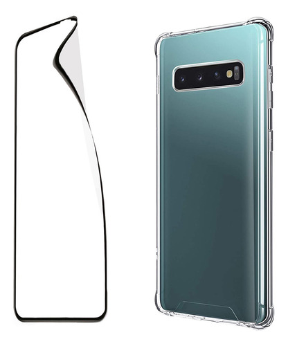 Carcasa Para Samsung S10 Plus Transparente + Lamina Hidrogel