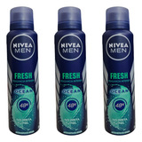 Packx3 Nivea Desodorante Antitranspirant Men Fresh Ocean 48h