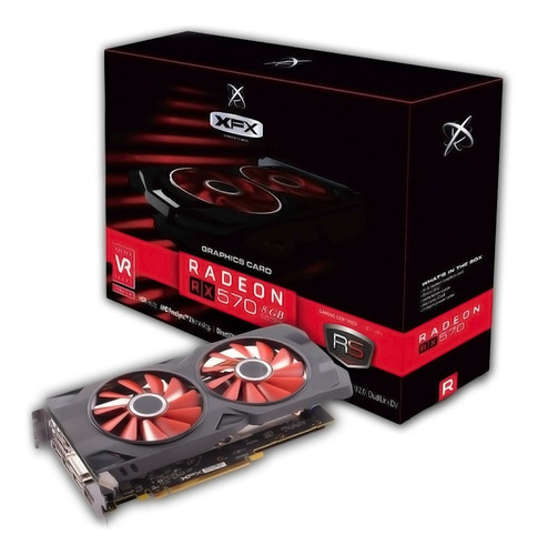 Placa De Video Amd Rx 570 8gb Ed Ddr5 1286mhz 128bits Xfx