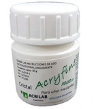 Polimero Acryfine X 30g Uñas Esculpidas Acrilico Natural