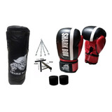 Kit Boxeo,kick Boxing,bolsa 90cm S/ Relleno+cadenas+soporte!