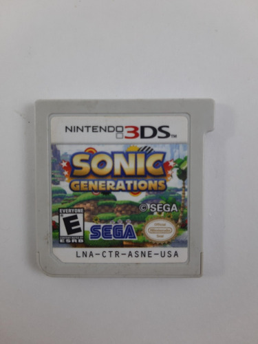 Juego Sonic Generations Nintendo 3ds Solo Cartucho