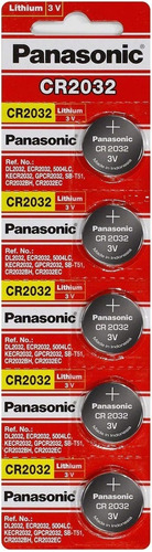 20 Pilha Bateria Panasonic Cr2032 Botão Original- 4 Cartelas