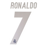 Tipografia Numero Real Madrid Visita. Ronaldo. Champions