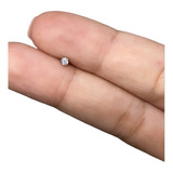 Piercing Ponto De Luz Titânio G23 Prateado Haste 6mm Ou 8mm