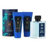 Kit Lata Saver Royal Blue Blend Deo Colônia 95ml+ Gel Pós Barba 100g+ Shampoo 3 Em 1 100ml Água De Cheiro