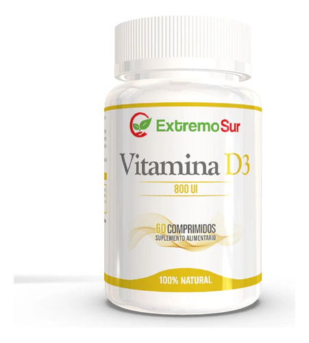 Vitamina D3 800ui Extremo Sur. 60cap.100% Natural. Agronewen