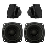 Combo 2 Parlantes 4 Pulgadas + 2 Tweeters 