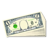 Big Fat Zero Dólar Bill De La Novedad - 25 Conde Con Bonus P