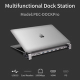 Usb C Hub Dock Tipo C A Multi Pd Carga Usb 3,0 Hdmi Adaptado