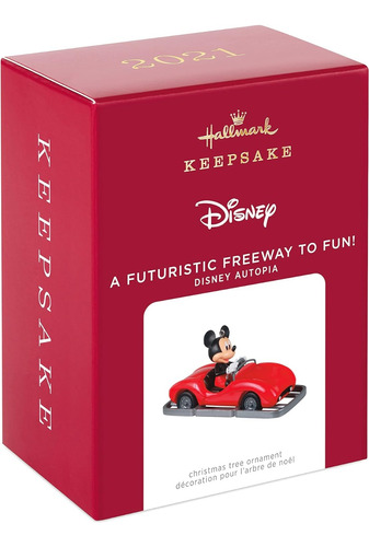 Esfera Hallmark Keepsake Disney Autopia Mickey Mouse