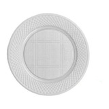 Plato Descartable 22cm. Plastico X 50un. Blancos