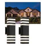 2-pack Led Outdoor Wall Light, 12w 3000k Ip65 Waterproof