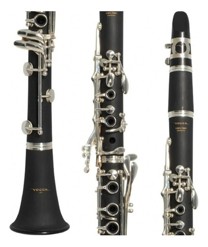 Clarinete Impecável Vogga Sib 17 Chaves + Estojo Nylon Ziper