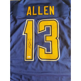 Jersey Firmada Por Keenan Allen #13 De Los Angeles Chargers.
