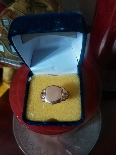 Anillo Hombre  Oro 9 Kt, Vende Particular. 20 Mm Diámetro.