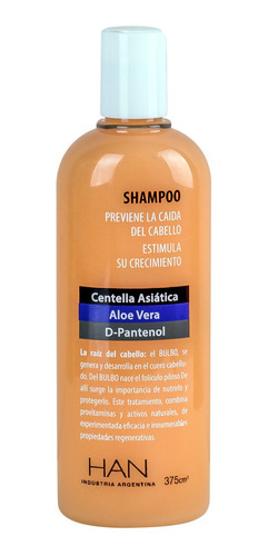 Han Shampoo Anti Caida Centella Asiatica X375cc Sin Sulfatos
