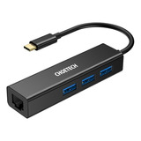 Hub Usb-c Con 3 Puertos Usb Y Un Adaptador Para Ethernet