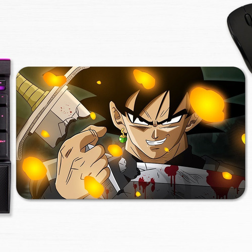 Mouse Pad Goku Black Dragon Ball Super Modelo 2 Art Gamer M