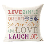 Inspirational Quote Decor Farmhouse Throw Pillow Cover ...