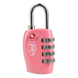Candado Combinación Programable Tsa P/maleta Rosa 20 Mm Lock