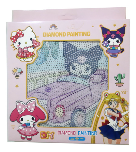 Set Pintura De Diamantes Mymelody Kuromi Cinnamoroll