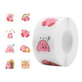 Kirby - Set De 500 Stickers / Rollo De Pegatinas