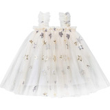 Vestido Tul Niña Toddler Estrellas Brillantes Lentejuelas