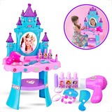 Penteadeira Infantil Salão Beleza Acessório Brinquedo Menina