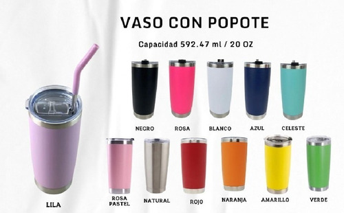 Vaso Termico 20 Oz Personalizado