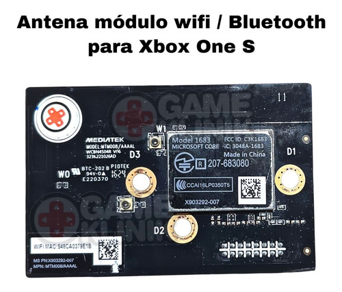 Antena Módulo Wi Fi / Bluetooth Original Para Xbox One S