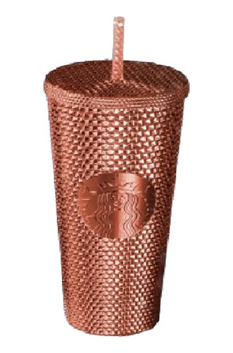 Vaso Starbucks Studded  Rosa Gold  Brillante