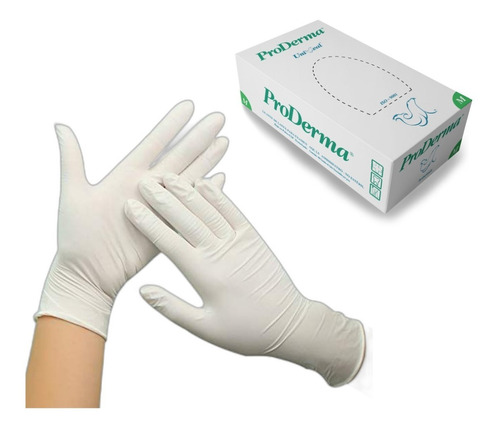 Guante De Latex Proderma Ideal Para Dentista