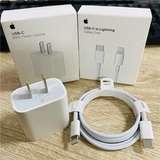 Cargador iPhone 20w Carga Rápida + Usb-c A Lightning To Usb