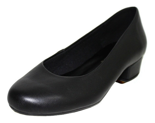 Sapato Boneca Salto Baixo 3cm Preto Mod. 2147